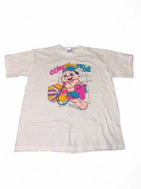 Vintage Cross Gear Cowabunga Cartoon Graphic T-Shirt
